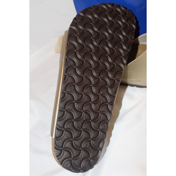 Birkenstock Women US 9-9.5 EU 40 Regular Arizona Shearling Lined Sandals GOLD - Picture 6 of 6